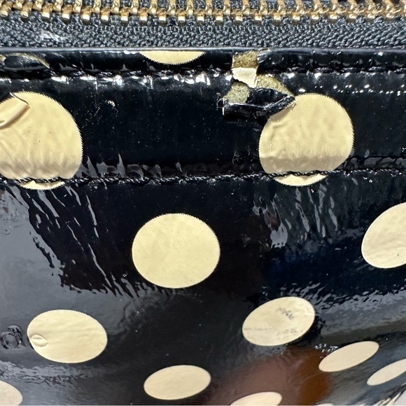 Kate Spade Black & Ivory Patent Polka Dot Crossbody Bag - Picture 11 of 11
